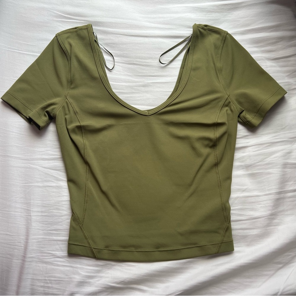 Lululemon Align Tee in Bronze Green